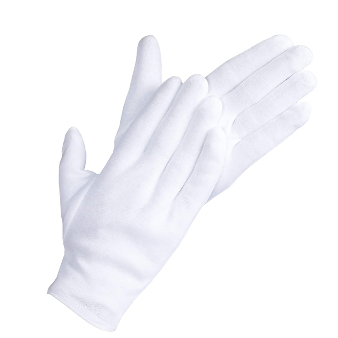 White Cotton Gloves – Dovor Tex